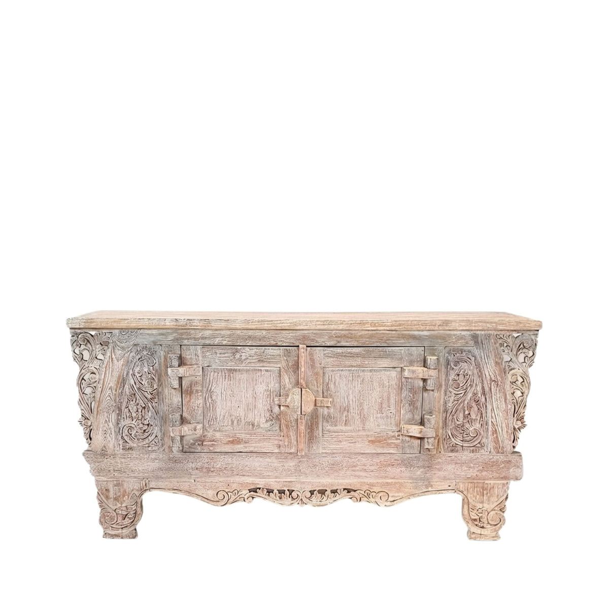 DALIA CARVED TEAK WOOD BUFFET | 180X40X92CM