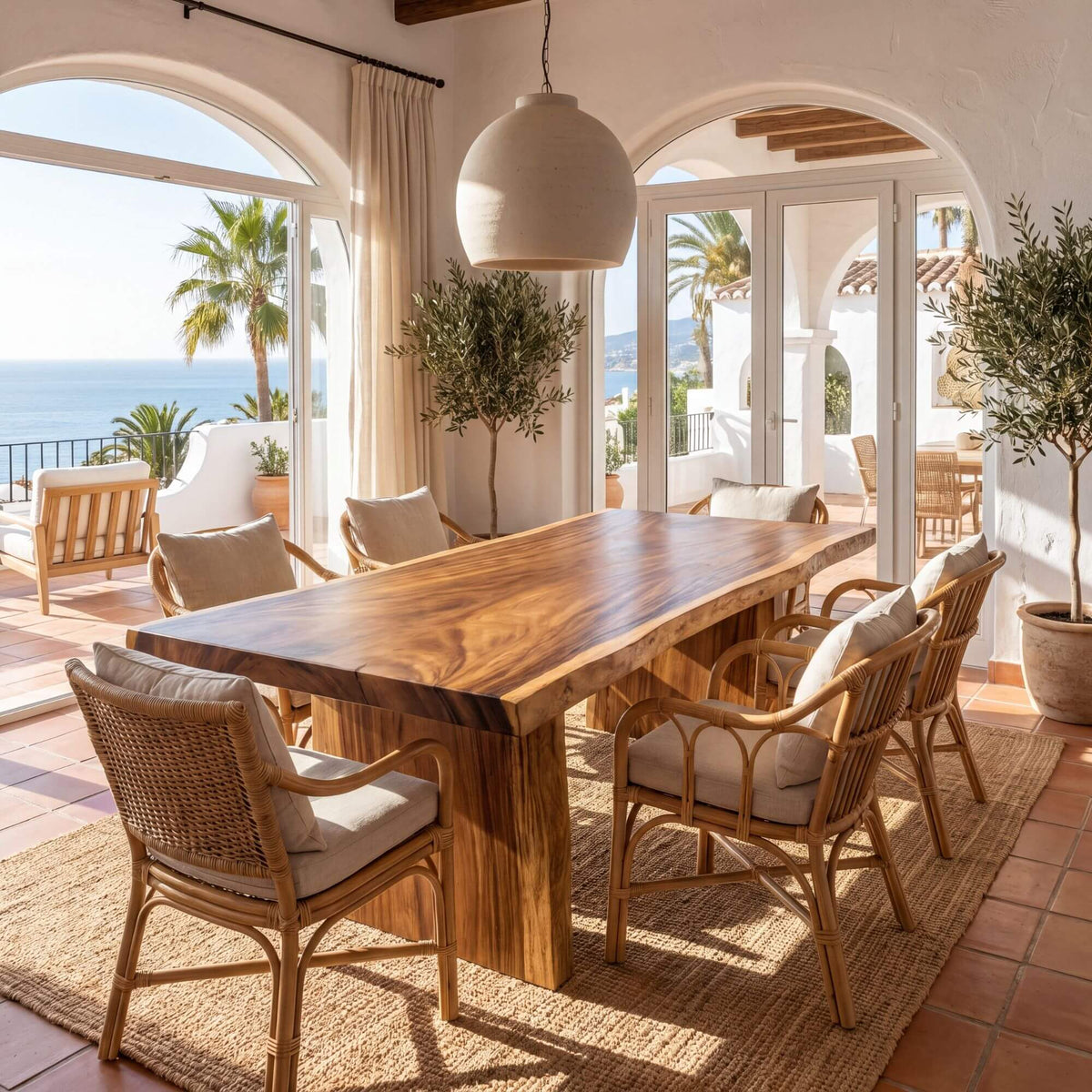 MOTU NUI SUAR WOOD DINING TABLE