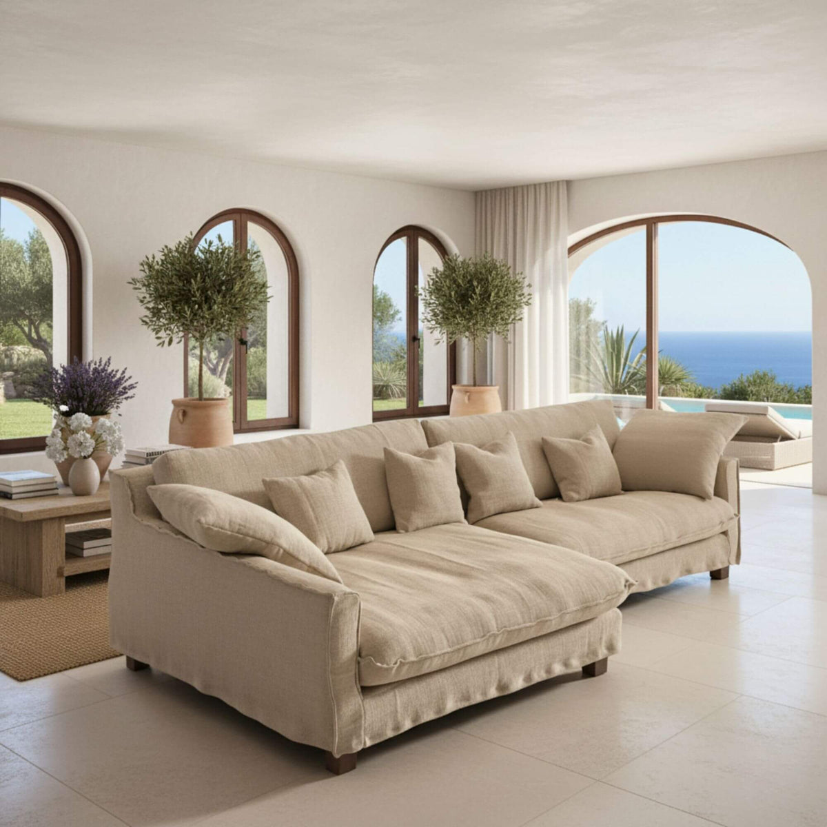 VENEZIA CHAISE LONGUE SOFA | 300X150CM